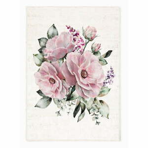 Rózsaszín-krémszínű mosható szőnyeg 160x230 cm New Carpets – Oyo home