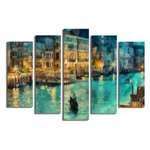 Kép szett 5 db-os 19x70 cm Venice – Wallity