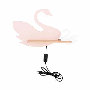 Fehér-rózsaszín gyerek lámpa Swan – Candellux Lighting