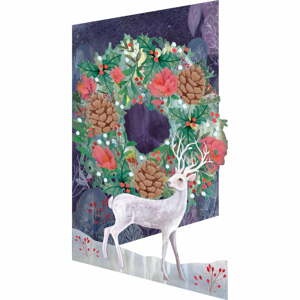 Karácsonyi üdvözlőkártya készlet 5 db-os Silver Stag - Roger la Borde