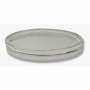 Fehér kő tányér készlet 2 db-os ø 20 cm Sand Grain – Mette Ditmer Denmark
