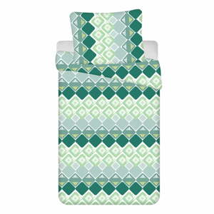 Zöld 4 darab pamut ágynemű egyszemélyes ágyhoz 140x200 cm Dikona - Jerry Fabrics