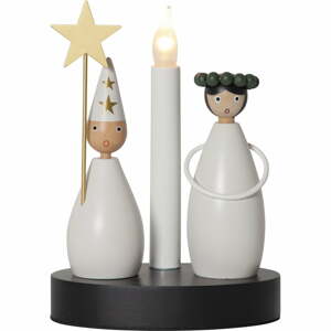 Fekete-fehér karácsonyi mintás fénydekoráció Christmas Joy – Star Trading