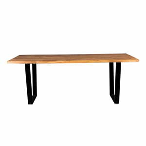 Étkezőasztal akácfa asztallappal 90x200 cm Aka – Dutchbone
