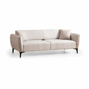 Krémszínű kanapé 220 cm Belissimo – Balcab Home