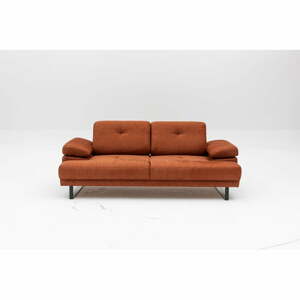 Narancssárga kinyitható kanapé 199 cm Mustang – Balcab Home