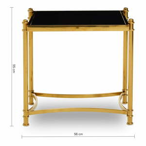 Tárolóasztal üveg asztallappal 50x56 cm Ackley – Premier Housewares
