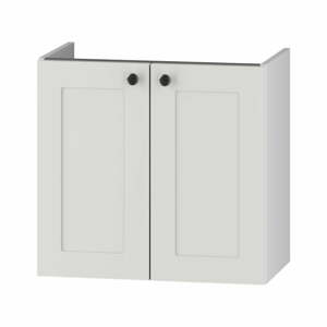 Fehér alacsony fali mosdó alatti szekrény 61,5x55,5 cm Senja – STOLKAR