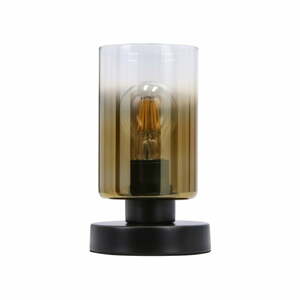 Fekete asztali lámpa üveg búrával (magasság 20 cm) Aspra – Candellux Lighting