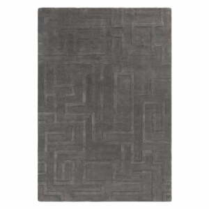 Antracitszürke gyapjú szőnyeg 160x230 cm Maze – Asiatic Carpets