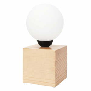 Világosbarna asztali lámpa (magasság 25 cm) Emi – LAMKUR