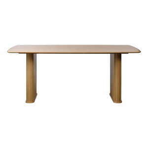 Étkezőasztal tölgyfa dekoros asztallappal 100x190 cm Nola – Unique Furniture