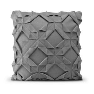 Felt Origami szürke gyapjú párnahuzat, 50 x 50 cm - HF Living