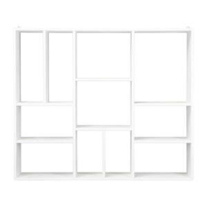 Fehér borovi fenyő fali könyvespolc 110x94 cm – vtwonen