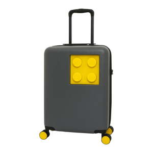 Urban 20 szürke-sárga gyerek gurulós bőrönd biztonsági zárral - LEGO®