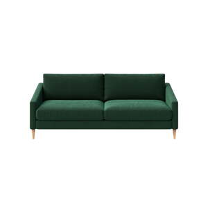 Sötétzöld bársony kanapé 200 cm Karoto – Ame Yens