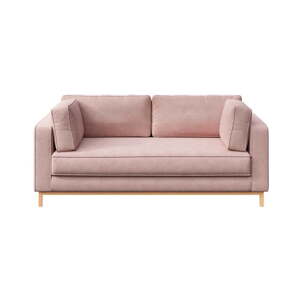 Világos rózsaszín bársony kanapé 192 cm Celerio – Ame Yens