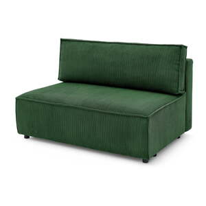 Zöld kordbársony kanapé modul (középső rész) – Bobochic Paris