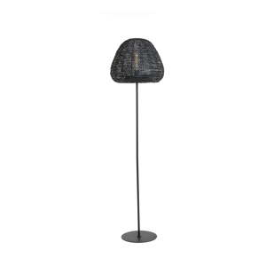 Matt fekete állólámpa (magasság 162 cm) Finou – Light & Living