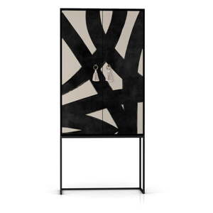 Fekete-bézs szekrény 75x164,5 cm Alva – Really Nice Things