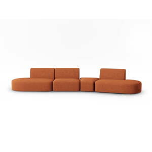 Narancssárga kanapé 412 cm Shane – Micadoni Home
