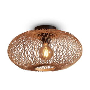 Bronzszínű mennyezeti lámpa bambusz búrával ø 40 cm Cango – Good&Mojo