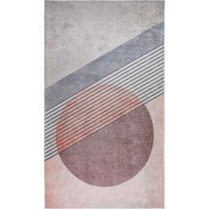 Világos rózsaszín-világosszürke mosható szőnyeg 160x230 cm – Vitaus