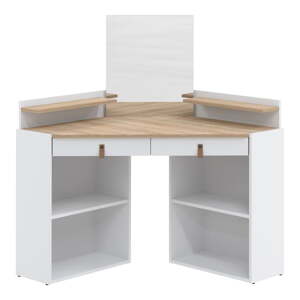 Fésülködőasztal tölgyfa dekoros asztallappal 90x90 cm Gloss – TemaHome