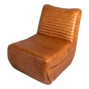 Konyakbarna bőr fotel – Antic Line