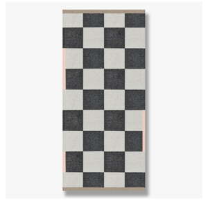 Fekete-fehér mosható szőnyeg 70x150 cm Square - Mette Ditmer Denmark