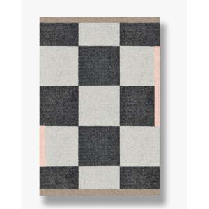 Fekete-fehér mosható szőnyeg 55x80 cm Square - Mette Ditmer Denmark