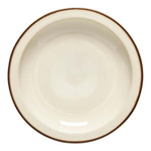 Téglavörös-bézs desszertes agyagkerámia tányér ø 20 cm Poterie – Casafina