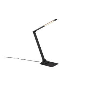 Fekete LED szabályozható asztali lámpa (magasság 72 cm) Travis – Trio