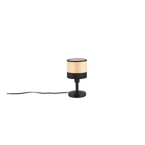 Fekete-natúr színű asztali lámpa (magasság 22 cm) Bolzano – Trio
