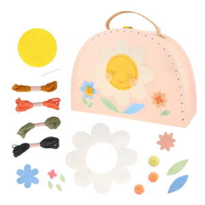 Kreatív készlet Flower Embroidery Suitcase – Meri Meri