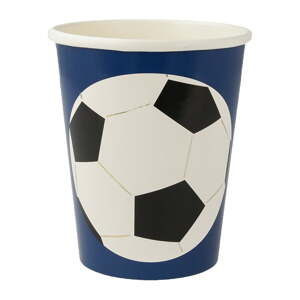 Papír egyszer használatos pohár készlet 8 db-os Soccer – Meri Meri