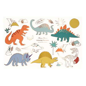 Papír tányéralátét szett 8 db-os 28x42.5 cm Dinosaurs – Meri Meri