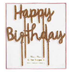 Beszúrható torta felirat 2 db-os Happy Birthday – Meri Meri