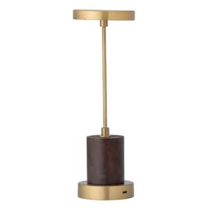 Aranyszínű LED dimmelhető asztali lámpa fém búrával (magasság 30 cm) Chico – Bloomingville