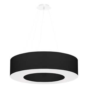 Fekete függőlámpa textil búrával ø 70 cm Galata – Nice Lamps