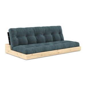 Kék kordbársony kinyitható kanapé 196 cm Base – Karup Design