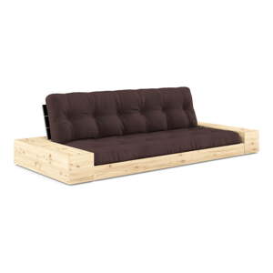 Sötétbarna kinyitható kanapé 244 cm Base – Karup Design