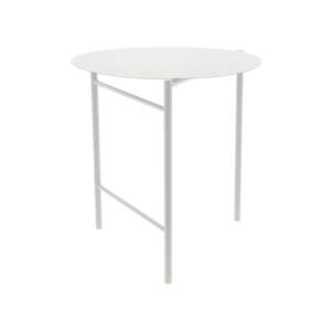 Fehér fém kerek étkezőasztal ø 70 cm Disc – Zone