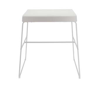 Fehér fém étkezőasztal 58x75 cm A-Café – Zone