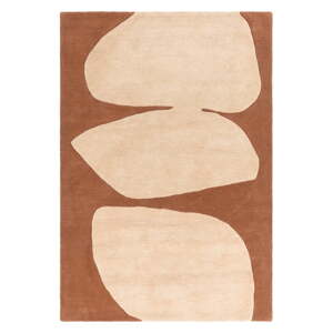 Téglavörös kézzel készített  gyapjú szőnyeg 200x290 cm Canvas – Asiatic Carpets