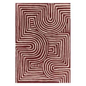 Borvörös kézzel készített  gyapjú szőnyeg 200x290 cm Reef – Asiatic Carpets