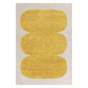 Okkersárga kézzel készített  gyapjú szőnyeg 200x290 cm Canvas – Asiatic Carpets