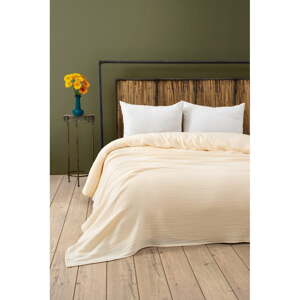 Krémszínű muszlin ágytakaró 170x250 cm Muslin – Mijolnir