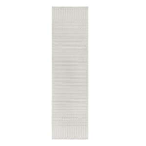 Fehér mosható zsenília futószőnyeg 60x240 cm Elton – Flair Rugs