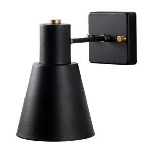 Fekete-aranyszínű fali lámpa ø 14 cm Funnel – Opviq lights